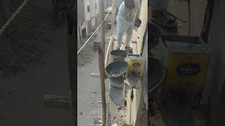 Wall plaster at 100ft Hight construction [upl. by Yahiya]