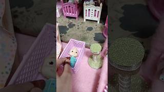 beautiful Barbie doll and beautiful Barbie house reels shorts youtubeshortsbarbiebedroom [upl. by Ihcalam]