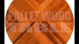 Easy Pallet Wood Table Top [upl. by Froh595]