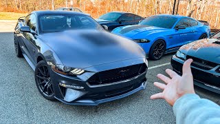 Installing THE BADDEST Mustang Hood on the MARKET [upl. by Leksehcey]