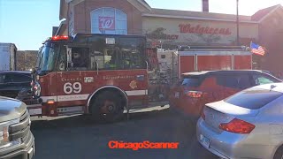 Chicago Fire Department Engine 69 Responding [upl. by Frum]