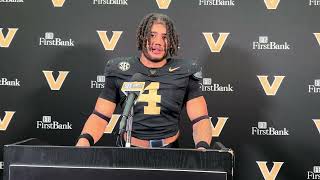 Vanderbilt linebacker Bryan Longwell postTexas [upl. by Ycnan]