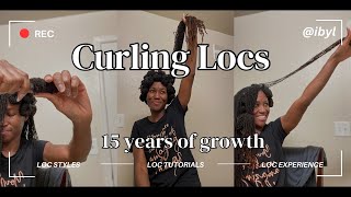 Spiral Curls on Locs  Rolling Method [upl. by Sido]