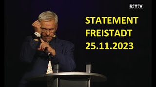 Rede nicht nur zur WHO  Freistadt 25 Nov 2023 [upl. by Kolodgie]