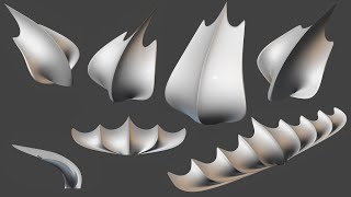 MODO I Shark dermal denticles  Alien  Experimental Meshop with Falloff [upl. by Herwin]