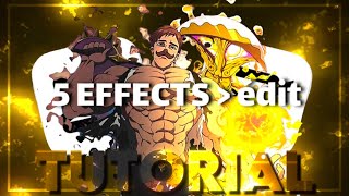 5 best effects for edit CAPCUT AMV TUTORIAL [upl. by Noreh727]