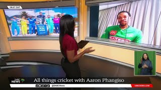 All things cricket with former Proteas spinner Aaron Phangiso [upl. by Krys]