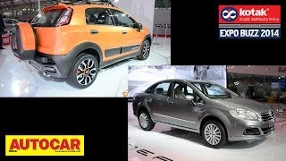 Fiat Avventura Linea Facelift amp Abarth Showcase  Kotak Mahindra Prime Presents Expo Buzz 2014 [upl. by Neils]