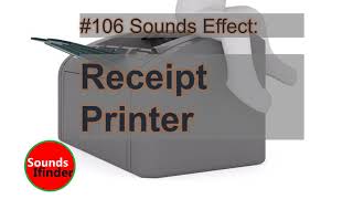 Receipt Printer Sounds EfffectPrinter Sound Effects All Soundskitchen ticket printer sound [upl. by Kcirdot]