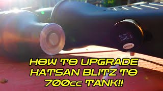 HATSAN BLITZ 30 CAL FULL AUTO DIGITAL TANK GAUGE AND 700CC CARBON TANK HOW TO WALKTHROUGH [upl. by Iffar]