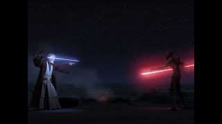 Star Wars Rebels  ObiWan VS Darth Maul Japanese [upl. by Adnat134]