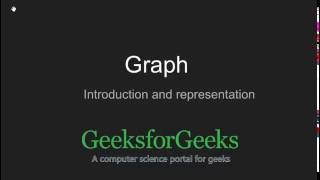 Graph and its representations  GeeksforGeeks [upl. by Endor]