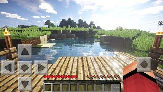 Minecraft Pocket Edition 114116 Ultra Realistic Shaders [upl. by Sibella]