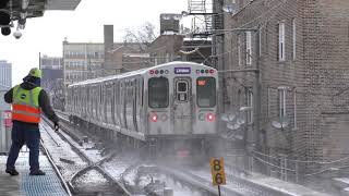 CTA HD 60fps 5000 Series Red amp Purple Line Express Trains Between Howard amp Belmont 21119 [upl. by Eilrebma]