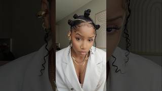 Quick Style Bantu Knots wadded hair😍 [upl. by Niras]