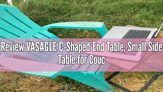 Review VASAGLE CShaped End Table Small Side Table for Couch Sofa Table with Metal Frame for Livin [upl. by Broek]