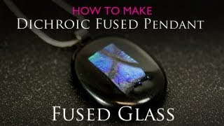 Dichroic Fused Pendant in Microwave Kiln [upl. by Nigle]