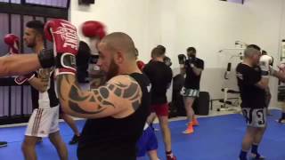 STRALCIO DELL ALLENAMENTO DI BOXE A CURA DI GIACOBBE FRAGOMENI ALLA TIME TO FIGHT [upl. by Eedebez]