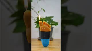 Colorful with foot🦶 style Candle shorts diy handmade candle [upl. by Elbertine24]