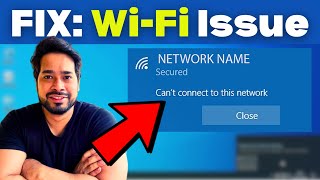 2024 FIX WiFi quotCant Connect to This Networkquot Windows 10 [upl. by Eikceb]