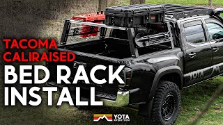 Tacoma CaliRaised Bed Rack Install And Overview [upl. by Irahcaz47]