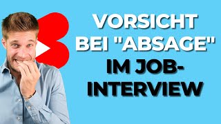 🚀Vorsicht ‘Absage’ im JobInterview😲 Karriereguru shorts youtubeshorts [upl. by Standush247]