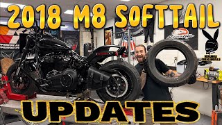 Legends cartridges taillight delete kit install M8 softail FXFBS  Kruesi Vlog 124 [upl. by Tterej]