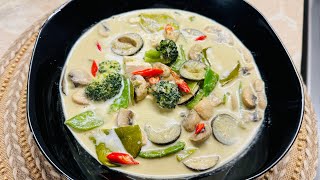 Green Thai curry recipe  Thai curry detail recipe  Veg green curry recipe  spicy green thi curry [upl. by Dorry]