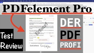 Wondershare PDFelement Pro  Test amp Review der PDF Profi Software [upl. by Aisylla]