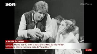 Jorge Pontual comenta a morte de Carrie Fisher de Star Wars [upl. by Ladin953]