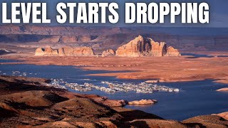 Lake Powell Starts Loosing Water After Months of Gaining  Maximum Capacity of the Season [upl. by Attenborough384]