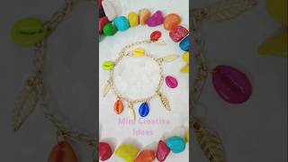 Cowrie shell jewellery 🤗 Bracelet Earrings Hair clips 😍youtubeshorts viralshort ytshorts diy [upl. by Berardo]