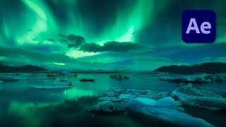 Create Northern Light Aurora in After Effects Tutorial [upl. by Etiuqram]