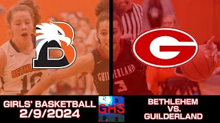 15 Girls Basketball Bethlehem at Guilderland [upl. by Ahders167]