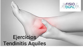 Ejercicios Tendinitis tendón AQUILES Ejercicios EXCÉNTRICOS [upl. by Ettesil]