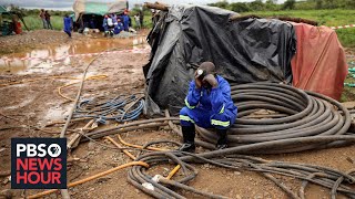 Workers in Zimbabwe exposed to toxic mercury in illegal gold mining operations [upl. by Saffian]