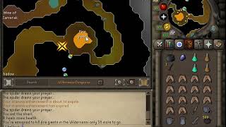 OSRS Wilderness slayer Safespotting Fire Giants with cannon [upl. by Juliano919]