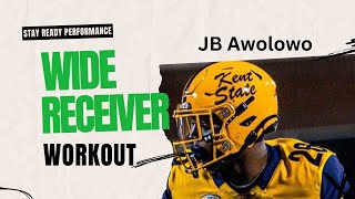 JB Awolowo Wide Receiver workout [upl. by Eirased]