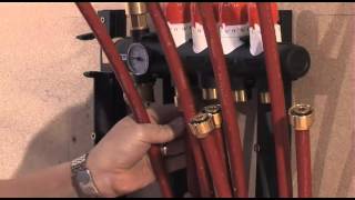 How to install a Hep2O underfloor heating composite manifold [upl. by Howlyn]