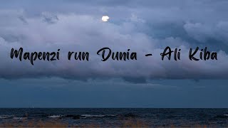 Mapenzi Run Dunia  Ali Kiba Lyrics Video [upl. by Hoagland597]