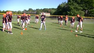 Football Tackling Drills  Short Area OneonOne [upl. by Inad847]