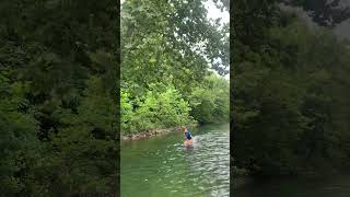 Judah on the rope swing on the Black River float trip Lesterville MO [upl. by Anaes]