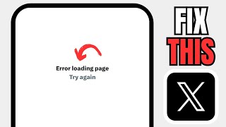 How To Fix Twwiter Error Loading Page [upl. by Yrokcaz]