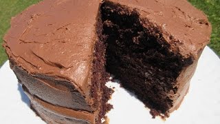 HERSHEYS quotPERFECTLY CHOCOLATEquot CAKE  How to make a moist CHOCOLATE CAKE Recipe [upl. by Gnouc]