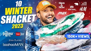 10 Best Winter SHACKETOVERSHIRTJACKET for Men 🔥 HampM Myntra Haul Review 2024  ONE CHANCE [upl. by Enajharas899]