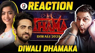 Thama Announcement  Ayushmann K Rashmika M Paresh R Nawazuddin  Diwali 2025  REACTION BY RG [upl. by Marteena]