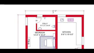 21 x 408 SMALL HOUSE DESIGN210quotx 408 GHAR KA NAKSHA 851 SQFT HOUSE PLANWEST FACE PLAN [upl. by Olimreh772]