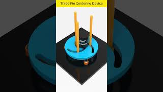 Three Pin Centering Device mechanical engineering mechanism cad solidworks autocad 3ddesign [upl. by Lyda]