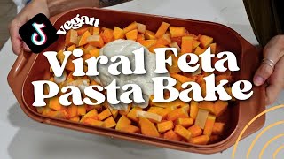 🎃 I Tried the Viral TikTok Feta Pasta Bake Vegan [upl. by Charlie]