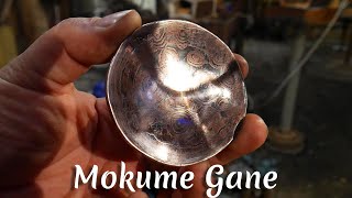 Forging Quarter Mokume Gane Forging with New Air Assist Treadle Hammer [upl. by Kokaras640]